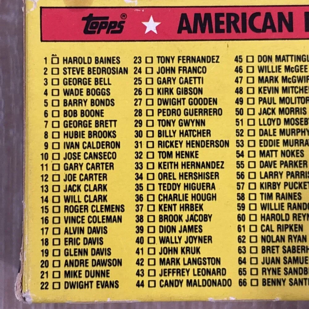 Topps American Baseball Picture Cards Collectors Box Brand New Open Box 88 Cards